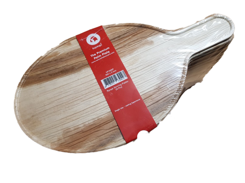 Owalna taca ze sprasowanego liścia palmowego 36x20x0,5 cm