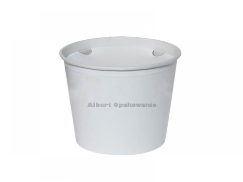 Kubełek z wieczkiem biały 4,1L 