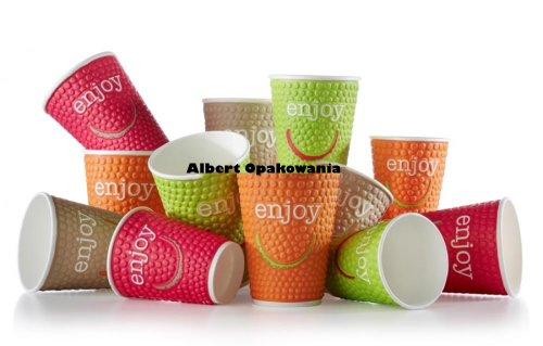 KUBKI PAPIEROWE  ENJOY MIX 80MM 250ml A37