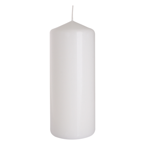 Świeca walec biała 80/150