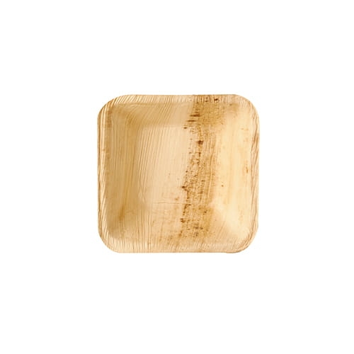 Tacki z liścia palmowego 40ml - kształt prostokątny 8x8x2cm