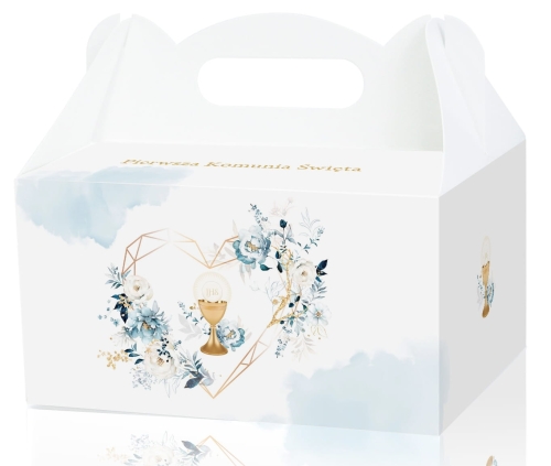 PUDEŁKO KOMUNIJNE BŁĘKIT