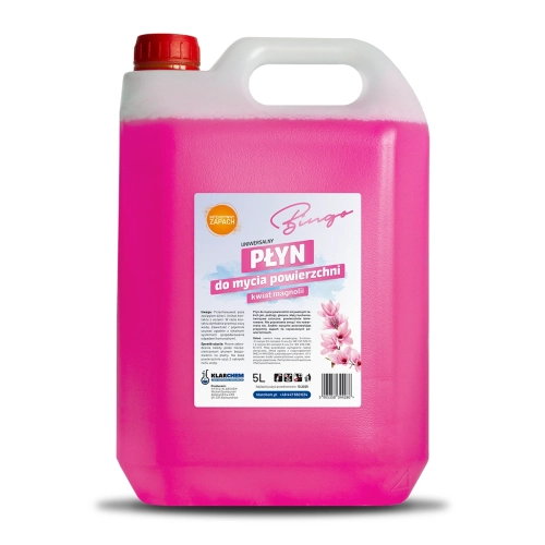 Uniwersalny płyn do mycia wszystkich powierzchni zmywalnych 5L.Kwiat Magnolii