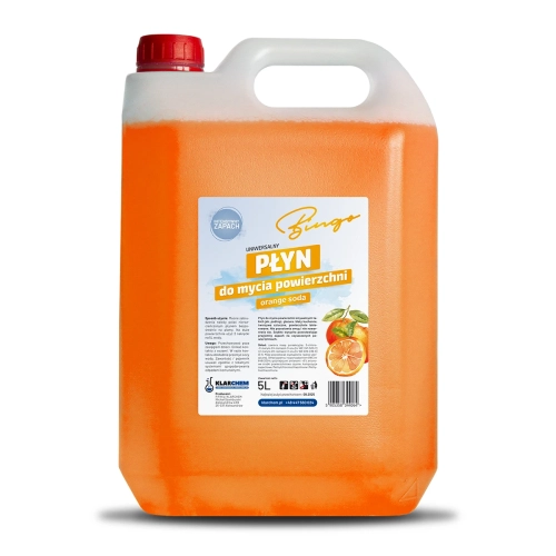 Uniwersalny płyn do mycia wszystkich powierzchni zmywalnych  5L Orange Soda