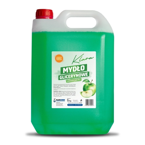Mydło glicerynowe Klara 5L Zielone Jabłko
