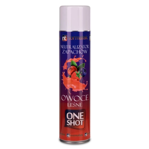 NORMATEK ONE SHOT OWOCE LEŚNE ODŚWIEŻACZ POWIETRZA NEUTRALIZATOR ZAPACHU 600 ML