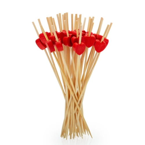 Patyczki bambusowe Serce 12cm