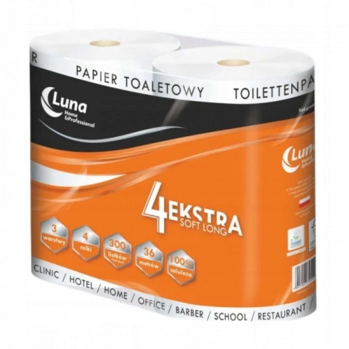 Papier toaletowy A'4 4ekstra soft long celuloza 3 warstwy