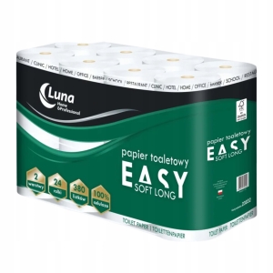 Luna Easy Soft Papier Toaletowy Miękki Delikatny Dwie Warstwy 24 Rolki