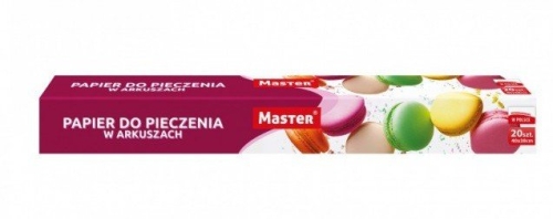 Papier do pieczenia w arkuszach 20 sztuk
