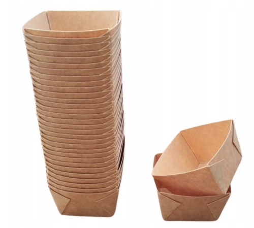 Tacka miseczka papierowa na lody KRAFT 130ML A'50