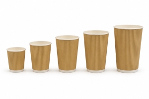 Kubki papierowe 250ml dwuwarstwowe bez plastiku A'25 