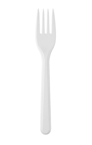 Widelec plastikowy mocny wielorazowy 18 cm A'50