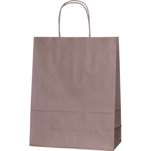Torba papierowa brązowa z uchwytem skręconym 25x11x32