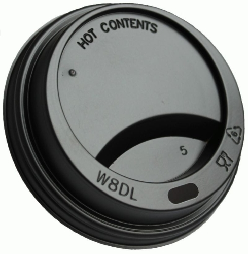 WIECZKO CZARNE 90mm DO KUBKA 300-400ml A100