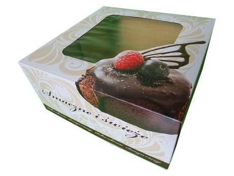 Kartonik 25x25x12 ornament + okno