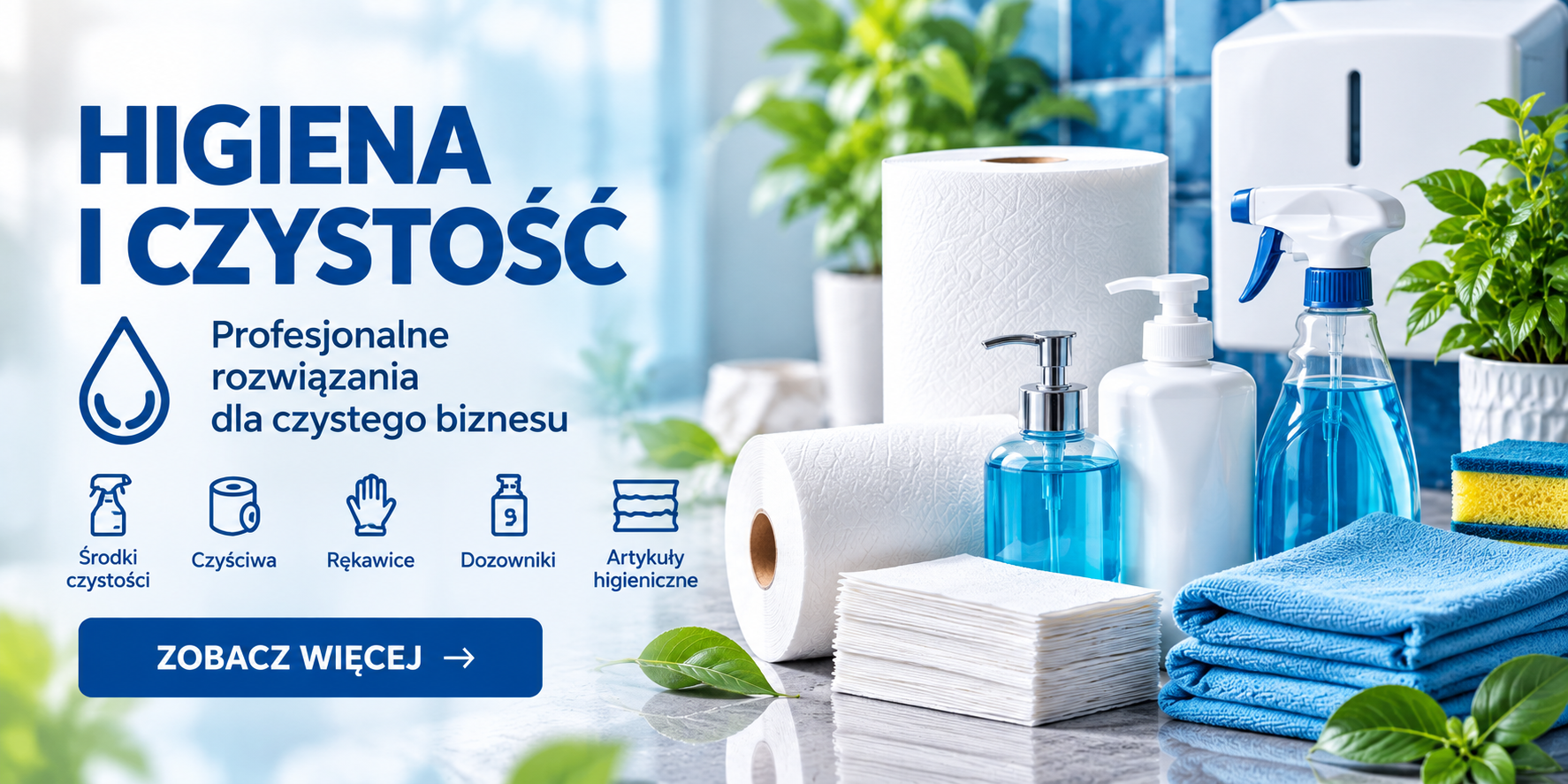 Środki higieniczne i artykuły do utrzymania czystości