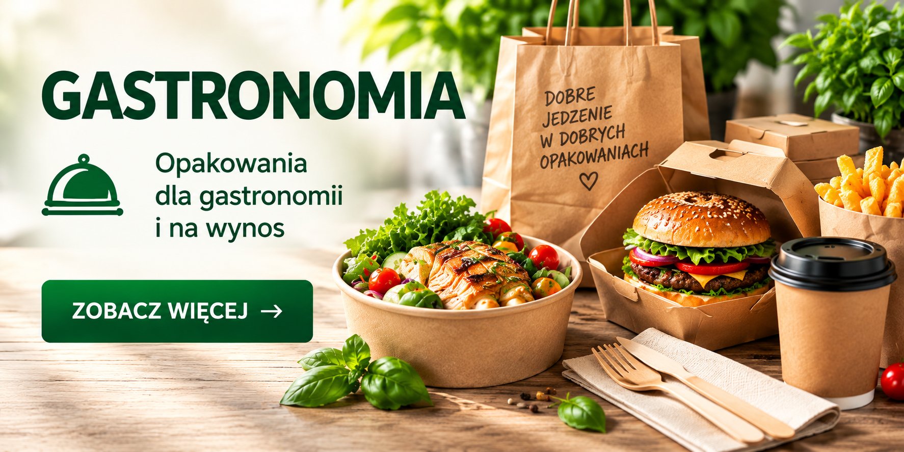Opakowania gastronomiczne i jednorazowe na wynos
