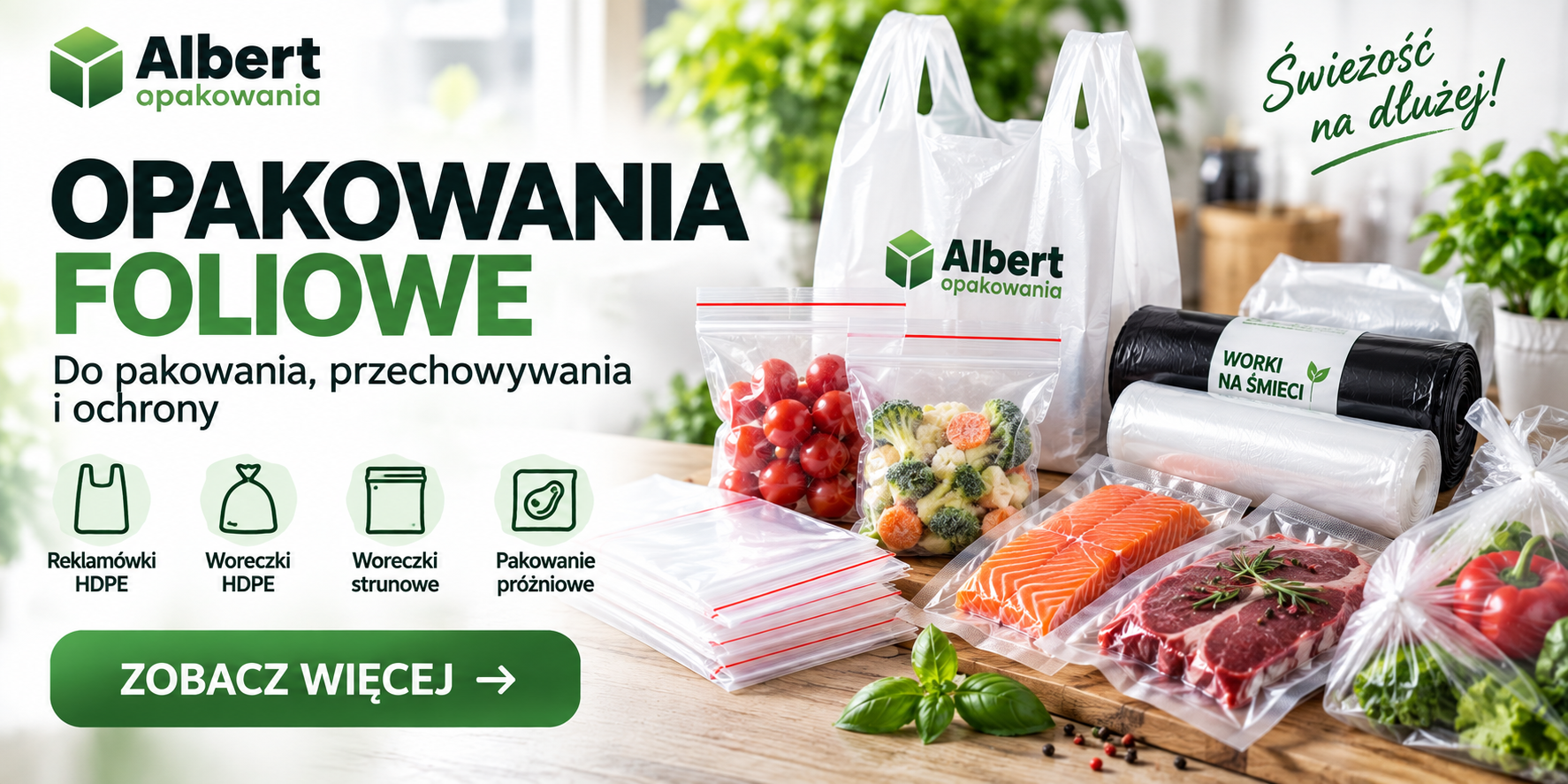 Opakowania foliowe – reklamówki, woreczki HDPE, woreczki strunowe i opakowania próżniowe